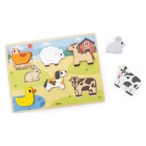 Viga Viga 44702 Puzzle na podkładce 7 elementów- farma 13828285 6971608447020