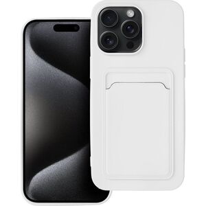 OEM Futerał CARD CASE do IPHONE 15 Pro Max biały 13844537 5903396217357