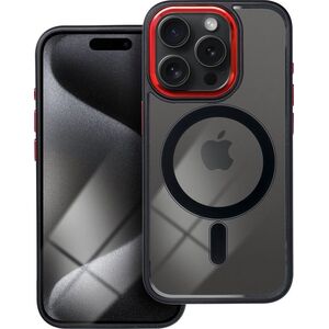 OEM Futerał COLOR EDGE MAG COVER kompatybilny z MagSafe do IPHONE 15 Pro czarno czerwony 13844640 5903396221514