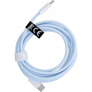 Kabel USB OEM USB-C - USB-C 2 m Niebieski 13845011 5903396231544