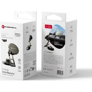 ForCell FORCELL F-Grip IronSecure uchwyt samochodowy do szyby/deski magnetyczny czarny 13845304 5903396236839