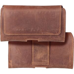 OEM Kabura uniwersalna do paska skórzana ROYAL Crazy Horse pozioma rozmiar M do IPHONE 12 MINI / 13 MINI / SAMSUNG A40 / S8 / XIAOMI 12 / Redmi 5A brązowa 13845504 5903396251290