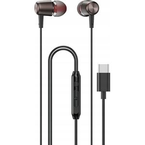 Słuchawki Dudao Słuchawki Dudao X1PROT douszne przewodowe USB-C 1.2 m - czarne 13846698 6973687247362