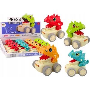 LeanToys Autko Dinozaur Triceratops Napęd Na Nacisk 4 Rodzaje 13849157 5905991014713