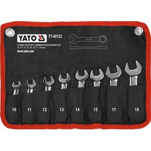Yato YATO KLUCZE PŁASKO-OCZK KRÓTKIE Z GRZECHO 8cz. 13849550 5906083106460