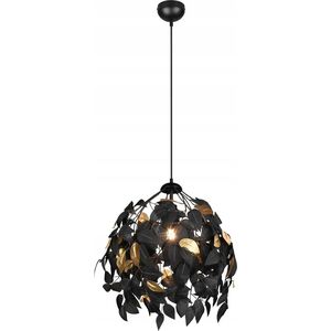Lampa wisząca DELIGHT Trio Rl Leavy R10461932 lampa wisząca zwis 1x28W E27 czarna 13849617 4017807522631