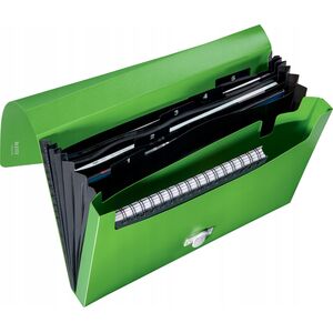 Leitz Teczka z 5 przeg Recycle A4 PP zielona 13871102 4002432130542