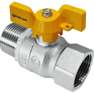 ARKAINSTALACJE Zawór kulowy Arka CG/ZG-WZM15 gazowy W/Z 1/2 Calido Gaz żółty 13872335 5902557275328