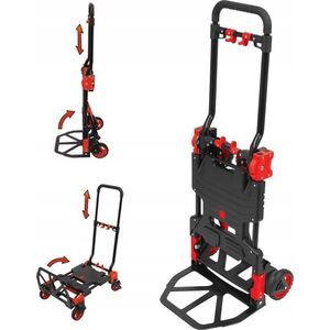 Wózek narzędziowy Yato YATO SKŁADANY WÓZEK MAGAZYNOWY 2W1 137kg 13917650 5906083107443