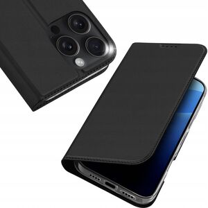 Dux Ducis Etui Dux Ducis Skin Pro na iPhone 16 Pro z klapką i miejscem na kartę - czarne 13921480 6934913004173