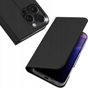 Dux Ducis Etui Dux Ducis Skin Pro na iPhone 16 Pro Max z klapką i miejscem na kartę - czarne 13921488 6934913004203