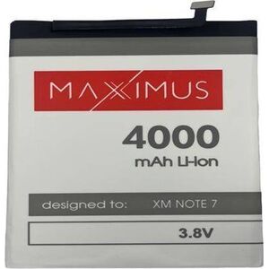 Bateria Maxximus BAT MAXXIMUS XIAOMI REDMI NOTE 7 4000 mAh, BN4A 13932713 5901313085430