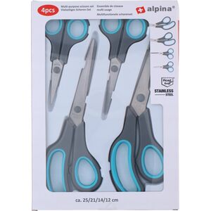 Alpina Alpina - Zestaw ergonomicznych nożyczek 4 szt. 13933396 8711252249926