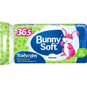 Bunny Soft Bunny Soft Tradycyjny - Miękki papier toaletowy, 100% makulatura - 8 rolek 13939677 5900704000014