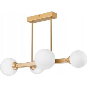 Lampa wisząca Lamkur Lamkur Astro 45092 lampa wisząca zwis modernistyczna ball kule szklane klosze 4x5W G9 biała/złota 13940631 5907687445092
