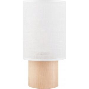 Lampa stołowa Lamkur Lamkur Ari Table 45733 lampa stołowa lampka boho drewniana materiałowy klosz 1x60W E27 biała/drewno 13940633 5907687445733