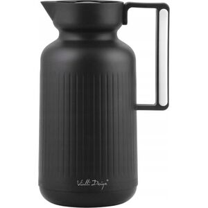 Vialli Design TERMOS Z WKŁADEM SZKLANYM LUNGO 1L CZARNY 9262 13960088 5901638729262