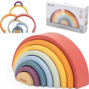 Viga Toys VIGA PolarB Drewniana Tęcza Układanka Klocki Kreatywne Montessori 13960756 6971608442209