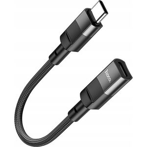 Adapter USB Hoco HOCO adapter OTG Typ C (męski) do Lightning (żeński) 3A U107 0,1 m czarny 13961643 6931474789983