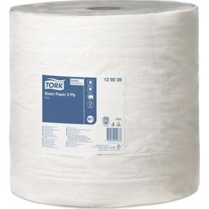 Tork Tork - Czyściwo papierowe w roli do podstawowych zadań, białe, makulatura - 680 m 13970763 7322540019636