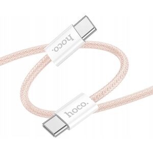 Kabel USB Hoco HOCO kabel Typ C do Typ C 3A 60W X104 1 m różowy 13975492 6942007616898