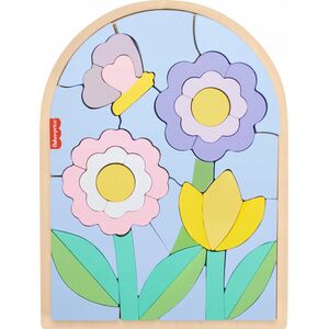 Mattel FP WOOD PUZZLE UKLADANKA KWIATY HXT97 FOL6 13979502 194735238507