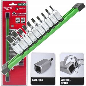 Hikoki MILWAUKEE SET OF SHANK SOCKETS 10 pcs. 3/8 TORX 13983097 4058546408497