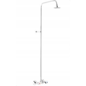 Bateria prysznicowa 306-711-00 / KFA / STANDARD / BATERIA DWU UCHWYTOWA ŚCIENNA Z NATRYSKIEM STAŁYM, CHROM / 14005396 5907571301244