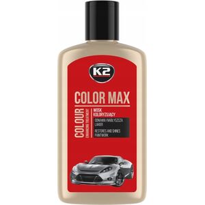 K2 K2 WOSK KOLORYZUJĄCY, NABŁYSZCZA I CHRONI. COLOR MAX 250 CZEROWONY 250ML 14006694 5906534019813