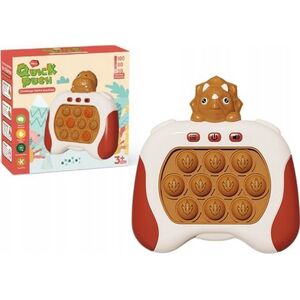 LeanToys Gra Sensoryczna Triceratops Pop It Na Baterie Światła Dźwięki Brązowa 14041388 5905991013853