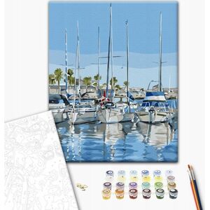 Twoje Hobby Malowanie po numerach BRUSHME, 40x50 cm, jachty, 1 szt. 14042721 5901498127772