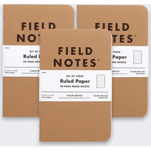 Make Notes Notes Field Notes Original Kraft Linie 3 Pack 14046235 858493003011