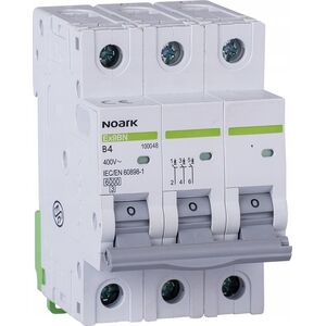 Noark Wyłącznik nadprądowy Noark 100048 6kA CH-KA B 4A 3 BIEG 14047853 8592765000491