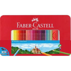 Faber-Castell FABER-CASTELL Buntstift hexagonal 60er-Metalletui 14049479 8991761366035
