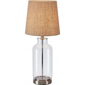 Lampka biurkowa Markslojd Markslojd Costero 108694 lampa stołowa lampka 1x40W E14 beżowa/przezroczysta 14049523 7330024611559