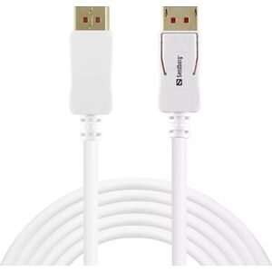 Kabel Sandberg DisplayPort - DisplayPort 2m biały (509-15)