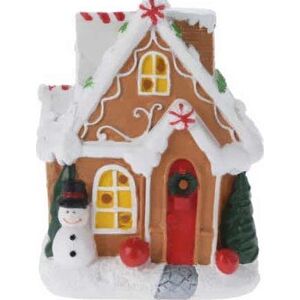 Dekoracja świąteczna Home Styling Collection Figurka Domek z piernika, 10 cm