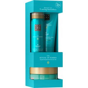 RITUALS SET (KARMA FOAMING SHOWER GEL 50ML + BODY SCRUB 125ML + BODY CREAM 70ML)
