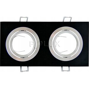 Sanicoelectronics Sanico South Opal 302144 oczko lampa wpuszczana downlight 2x50W LED kwadratowe uchylne czarne 14051582 5901508302144