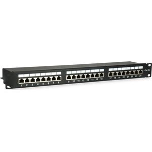 Equip Equip Patchpanel 24x RJ45 Cat5e 19" FTP 1HE      schwarz 14052315 4015867207451