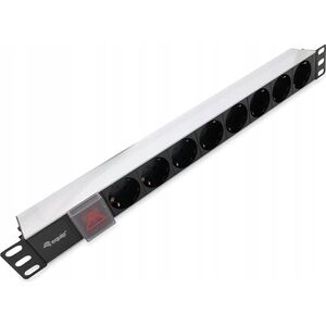Listwa zasilająca Equip Equip Steckdosenleiste 19"(1HE)8fach Schukon. 1.8m Alu Sch 14052833 4015867225288