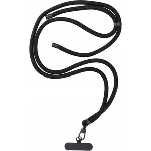 OEM Zawieszka SWING (8mm) do telefonu z regulacją długości / długość sznura 165cm (max 82,5cm w pętli) / na ramię lub szyję - czarny 14060143 5903396288722