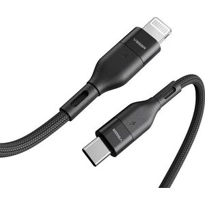 Kabel USB Veger VEGER kabel Typ C do Lightning PD 3A 27W CL01 1,2 m czarny 14067442 6970453554587