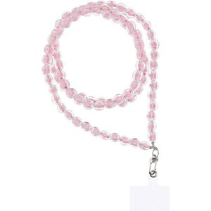 OEM Zawieszka COLORFUL do telefonu / długość sznura 120cm (60cm w pętli) / na szyję - różowy 14068009 5903396217852