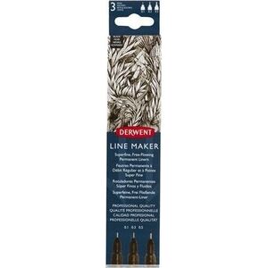 Derwent D:Line Maker black 3pcs 14068960 5028252595810