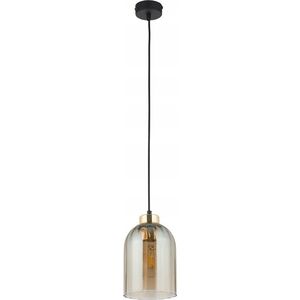 Lampa wisząca TKKRYWULT Tk Lighting Satipo 5623 lampa wisząca zwis 1x15W E27 czarna/złota 14077287 5901780556235