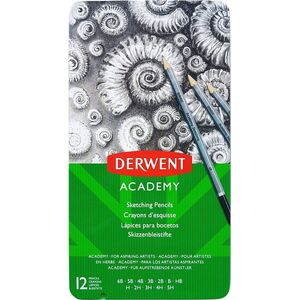 Graphite O��wki Derwent pud metal 12 (6B-5H) 14080077 5028252269957
