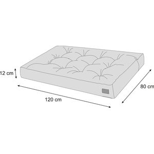 Hobbygarden SAM MATERAC LEO 120x80 GRANATOWA KODURA 14081829 5902414520073