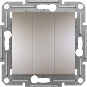 SCHNEIDERE Łącznik potrójny bez ramki Schneider Asfora EPH2100161 aluminium 14082481 3606481277121