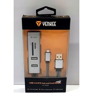 HUB USB Yenkee YHC 103SR USB C OTG HUB+reader    YENKEE 14084066 8590669276363